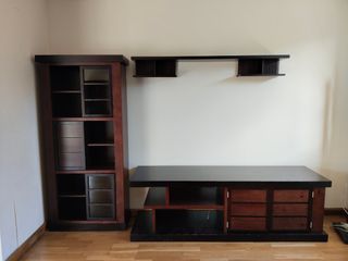 Estantería y mueble de televisión