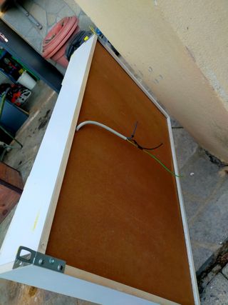 Mobiletto bagno bianco con specchio