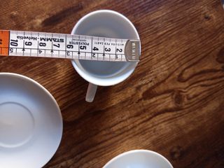 Juego de 5 tazas de café de porcelana