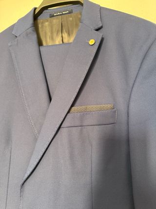 Traje Zara Azul Hombre