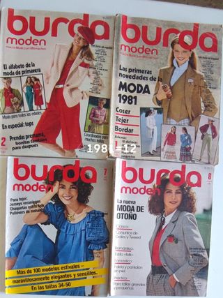 burda año 1981,