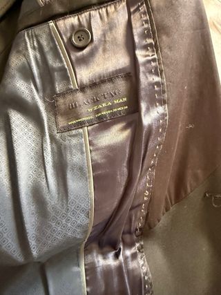 Traje Negro Zara Hombre