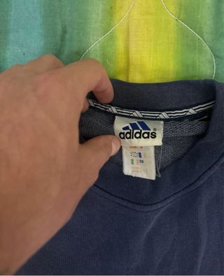 Felpa Adidas Vintage Anni 2000 Blu