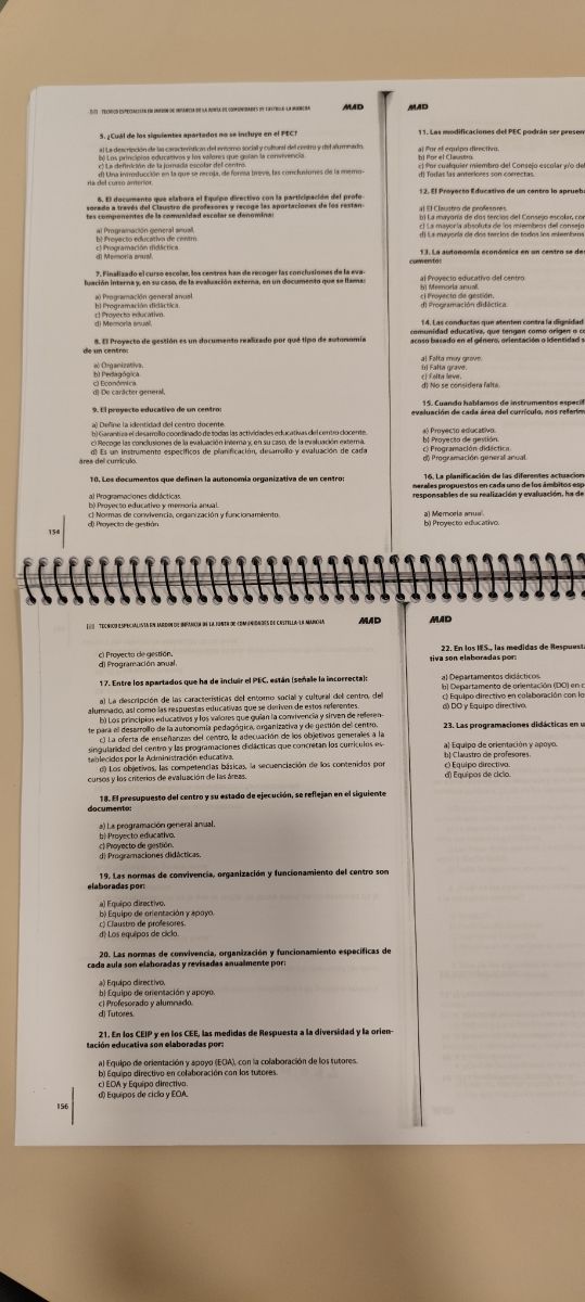 TEST MAD TÉCNICO JARDIN INFANCIA CASTILLA+TEST JCM