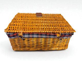 Cestino picnic vintage vimini anni '80