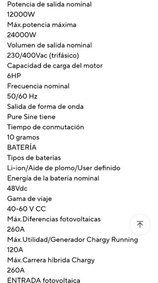 Inversor Solar Híbrido PowMr 12000W Wifi