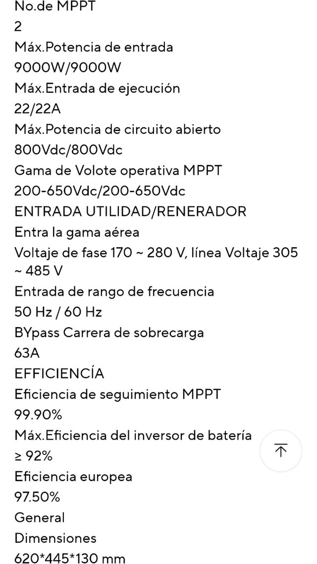Inversor Solar Híbrido PowMr 12000W Wifi