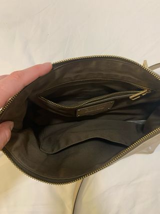 Bolso Bimba y Lola de Piel Beige , Mediano