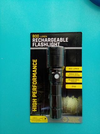 Linterna LED Recargable Alta Potencia Precintada