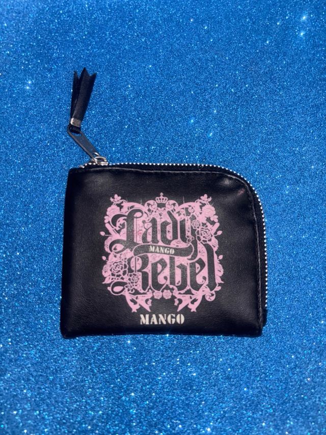 Monedero Mango Lady Rebel Negro