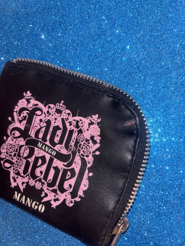 Monedero Mango Lady Rebel Negro