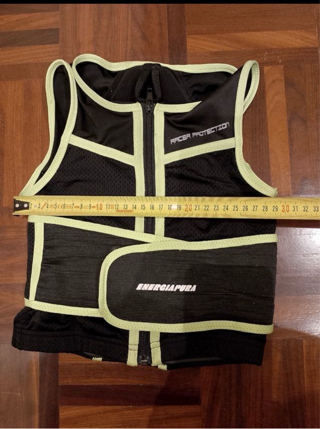 Paraschiena Energia Pura Nero/Giallo Taglia S