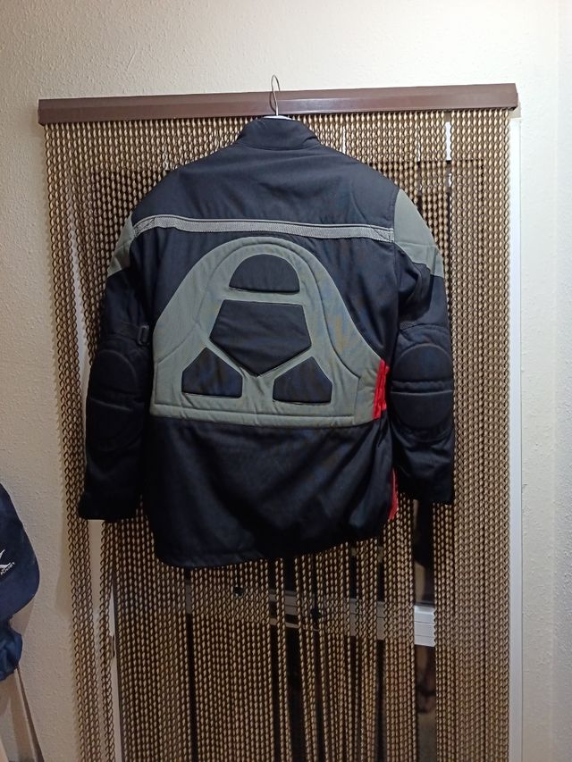 Chaqueta de moto Reissa negra y roja Talla L