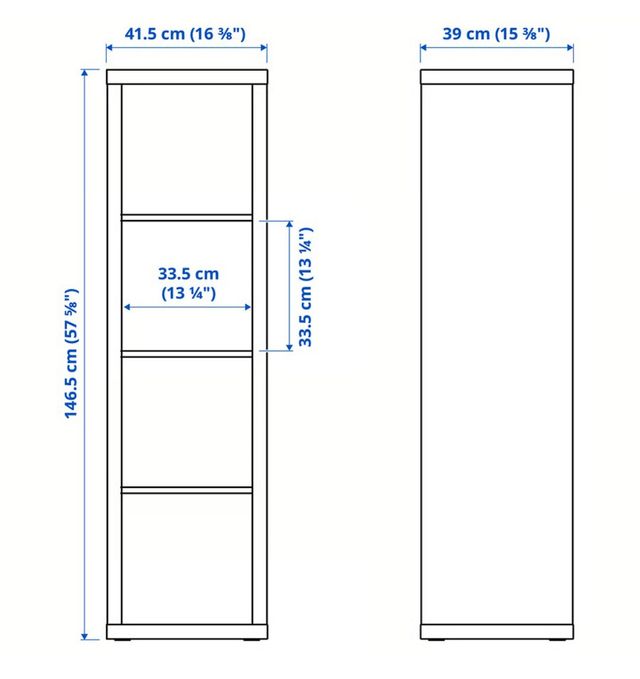 Scaffale KALLAX IKEA marrone-nero