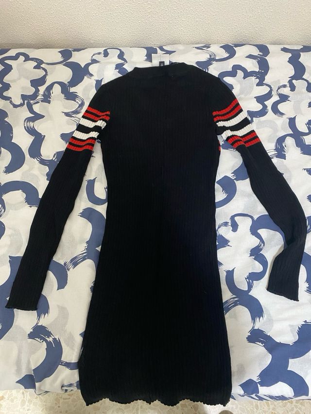 Vestido de punto H&M rayas XS