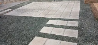 125 Baldosas Terrazo Granallado. Medidas 40x40x4cm