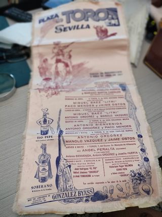 Cartel Corrida de Toros Sevilla 1967