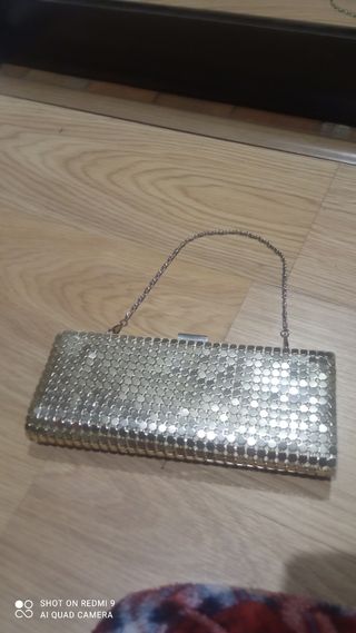 Bolso de fiesta dorado Crters