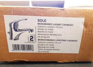 Grifo Monomando Cromado Lavabo