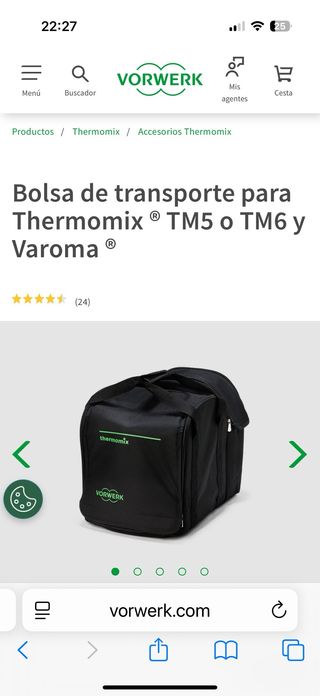 Bolsa Transporte Thermomix TM5/TM6 y Varoma