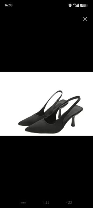 Zapatos de tacón negros talla 38