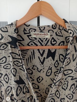 Vestido Georges Rech Beige y Negro