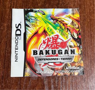 Manual Bakugan Defensores de Tierra Nintendo DS