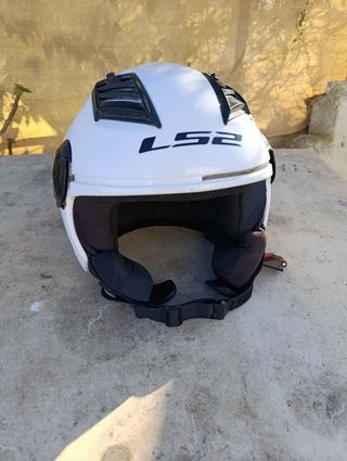 Casco de moto LS2 blanco