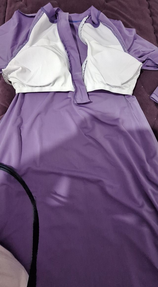 Bañador Burkini Morado y Multicolor