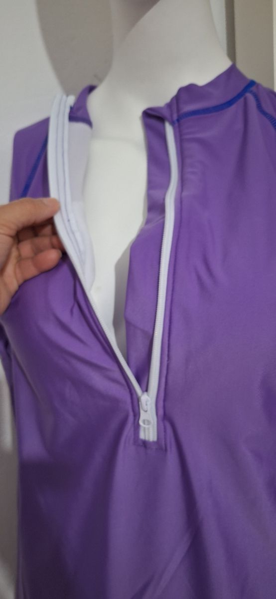 Bañador Burkini Morado y Multicolor