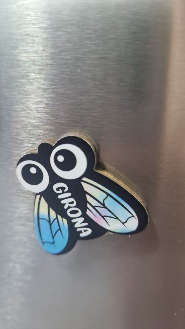 Imán de nevera con forma de mosca