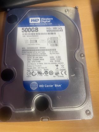 Disco duro IDE 500gb 3,5” WD
