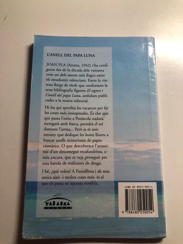 L'ANELL DEL PAPA LUNA (juvenil)