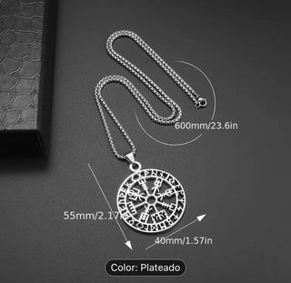 Cadena Vikinga Brújula Vegvisir