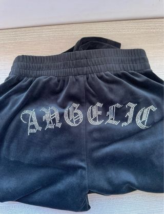 Chándal terciopelo negro