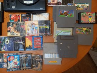 Megadrive Sega + juegos y manuales