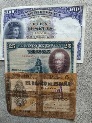 Billetes antiguos españoles El Banco de España