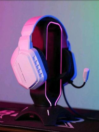 Cascos Gaming Blancos con Micrófono