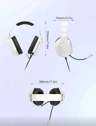 Cascos Gaming Blancos con Micrófono