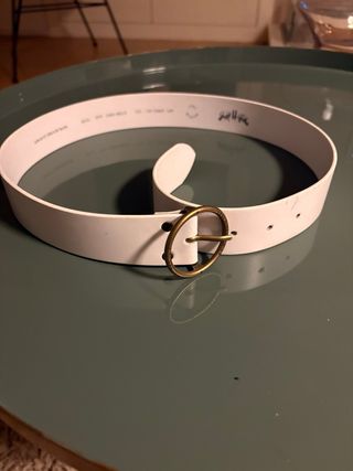 Cintura Levi's bianca in pelle
