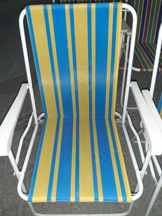 Sillas de camping plegables multicolor