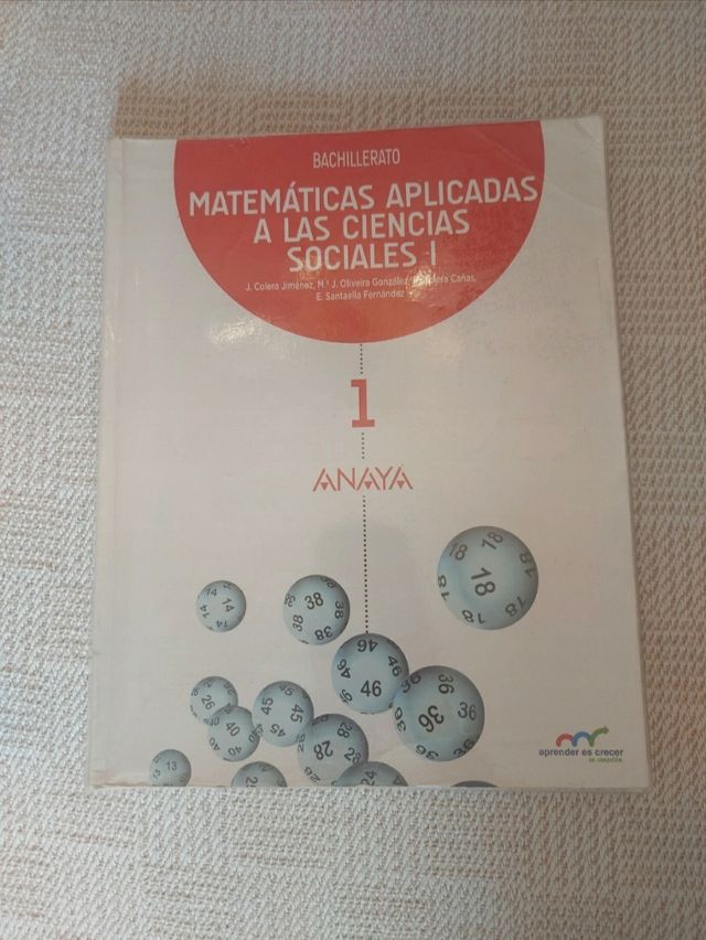 Matemáticas aplicadas a las Ciencias Sociales I.