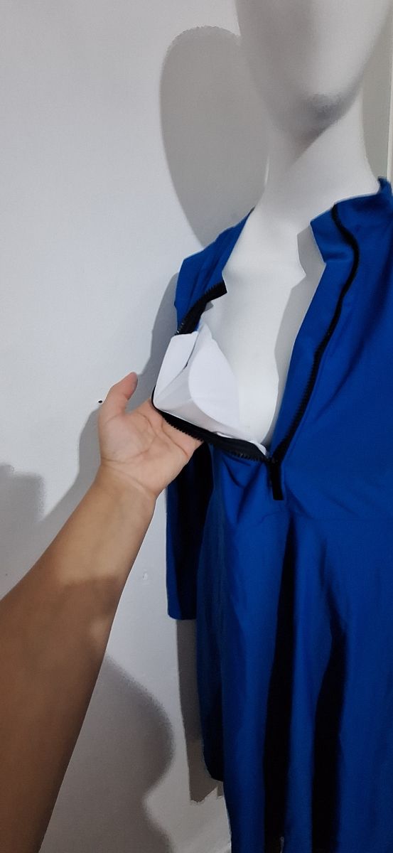 Bañador azul manga larga