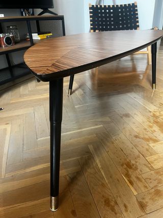 Mesa de centro IKEA madera y metal