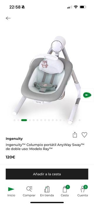Columpio Mecedora Ingenuity AnyWay Sway