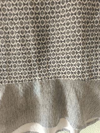 Top Zara beige y gris