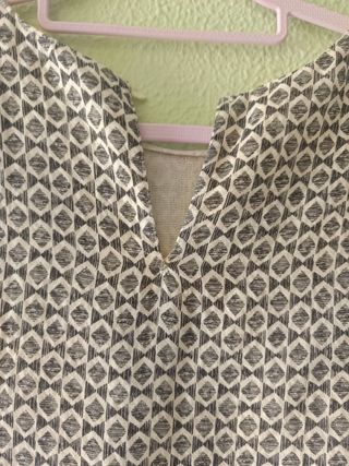 Top Zara beige y gris