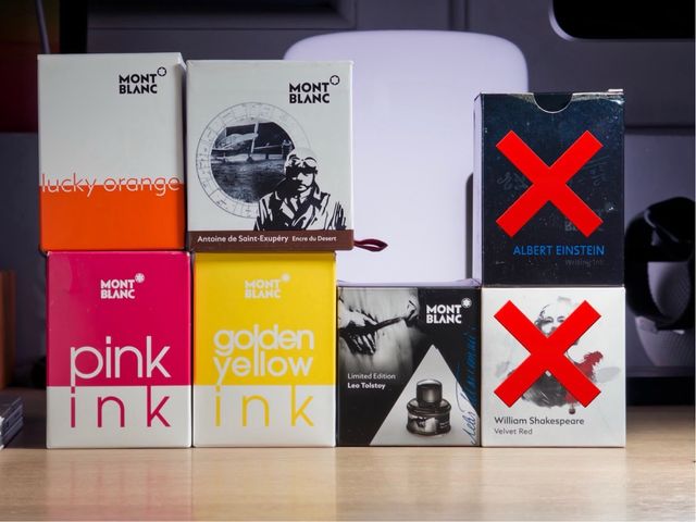 Lote 5 Tintas Montblanc Edición Especial