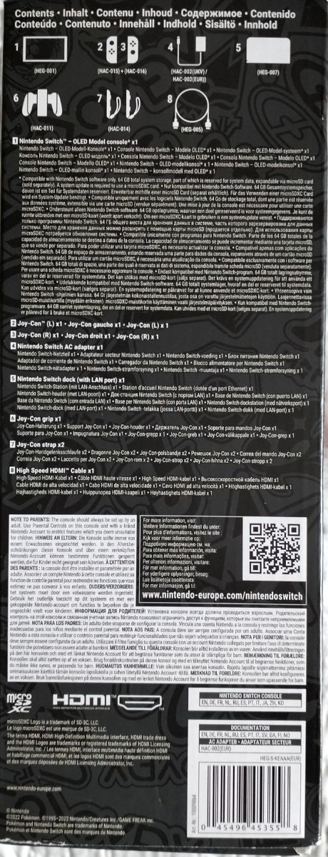 Nintendo Switch OLED Pokémon Scarlatto e Violetto