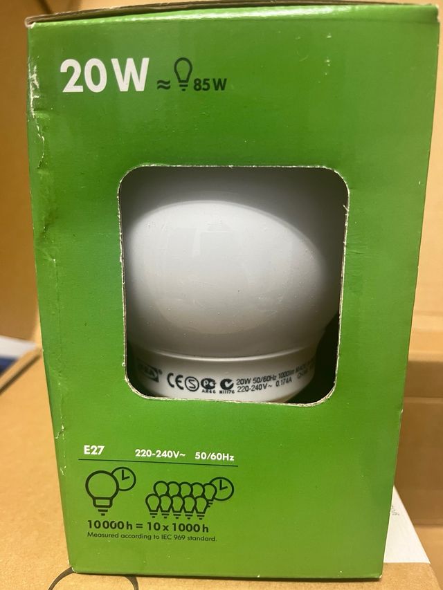 Bombilla Globo Ikea 20W